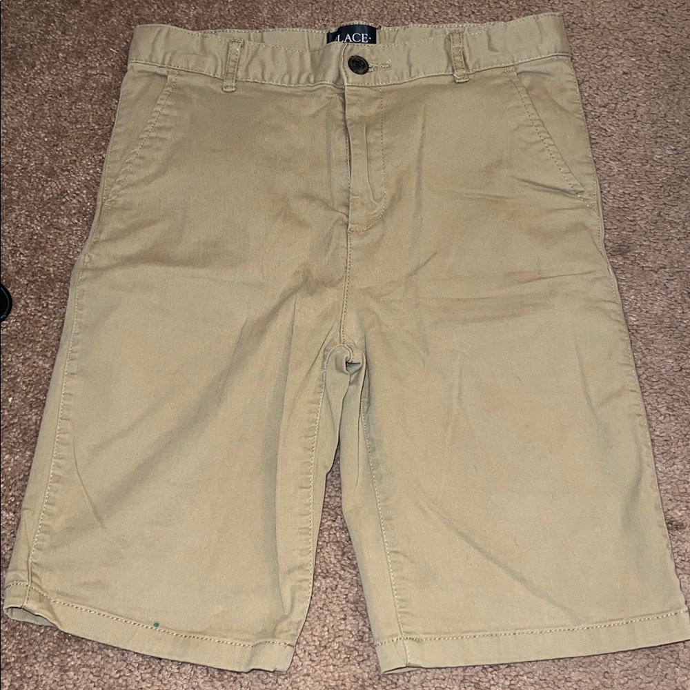 The Children’s Place Boys Uniform Chino Shorts; Khaki, Size 12 (Great Condition)